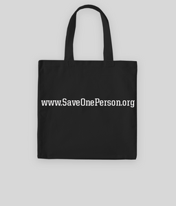 SAVE ONE PERSON TOTE BAG